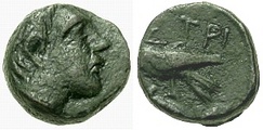 APOLLO Incredible -- Eagle & Dolphin -- Istros, Thrace, c. 350 - 250 B.C.