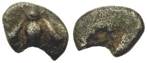 Silver tetartemorion Ephesos, Ionia, 546 - 500 B.C.