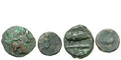 Lot of 2 Eleusian Festival Coins, Athens, Attica, c. 350 - 300 B.C.