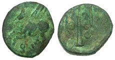 Incredible GREEN patination -- Corinth, Corinthia, Greece, c. 303 - 287 B.C