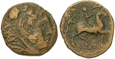EXTREMELY UNUSUAL -- Macedonian Kingdom, Antigonus Gonatas 277 - 239 B.C.